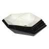 Black White Table Top Basin Designer Cruze-05 Glossy Ceramic | Belmonte