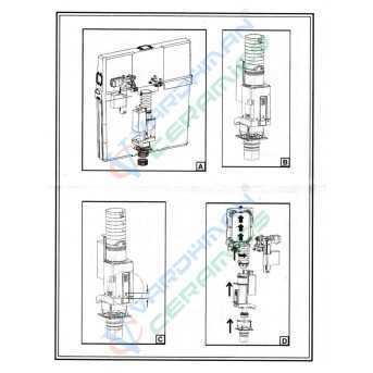 Belmonte Wall Mount Toilet Cera with Pneumatic Concealed Cistern - White