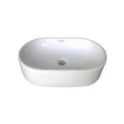 Belmonte Table Top Wash Basin Capsul 20 Inch X 12.50 Inch - White