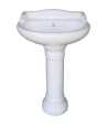 Combo of BM Belmonte Water Closet Square with Vinus Pedestal Wash Basin - Ivory