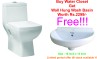 Belmonte One Piece Water Closet Square S Trap With Wall Hung Basin Jonca Ivory