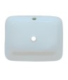 Belmonte Table Top Wash Basin for Bathroom - Battle - White