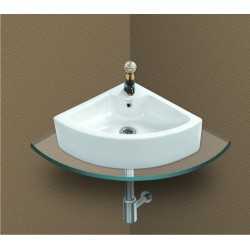 Belmonte Wall Hung / Table Top Wash Basin Delta 16 Inch X 16 Inch - Ivory