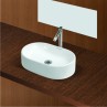 Belmonte Table Top Wash Basin Capsul 20 Inch X 12.50 Inch - White