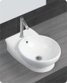 Belmonte Table Top Wash Basin Ovo 12 Inch X 17 Inch - White