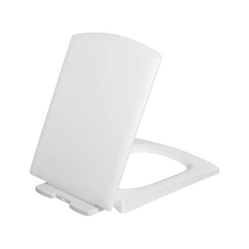 Toilet Seat Cover 735 White Belmonte Slow Falling