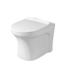 Belmonte Ceramic Floor Mounted Western Commode Toilet EWC S Trap Retro White