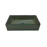 Designer Table Top Basin Style-50 - Green & Black, Matt Finish, 305x505x125mm - Belmonte