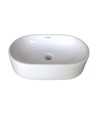 Belmonte Table Top Wash Basin Capsul 20 Inch X 12.50 Inch - White