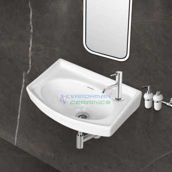 Belmonte Small Wall Hung Wash Basin 405 - White