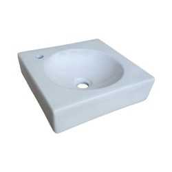 Buy Belmonte Table Top Wash Basin Ellips 15 Inch X 15 Inch - White ...