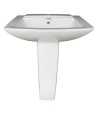 Combo of Belmonte Water Closet Square with Altis Pedestal Wash Basin - Ivory