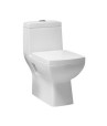 Combo of BM Belmonte Water Closet Square with Vinus Pedestal Wash Basin - White