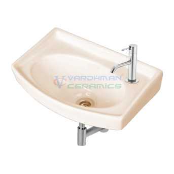 Buy Belmonte Wall Hung Wash Basin 405 - Ivory Online in India - Var...