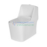 Belmonte One Piece Rimless Flushing Toilet, S-Trap Outlet on Floor, 225mm/9inch Trap Distance - White