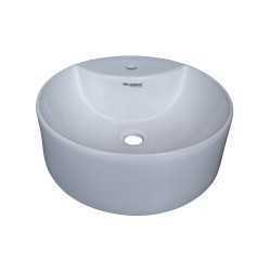 Belmonte Table Top Wash Basin Round 16 Inch X 16 Inch - Ivory