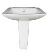 Combo of Belmonte Water Closet Ripone with Altis Pedestal Wash Basin - Ivory