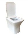 Belmonte Floor Mounted Water Closet / Western Toilet Commode / EWC Battle S Trap with Soft Close Seat Cover - White