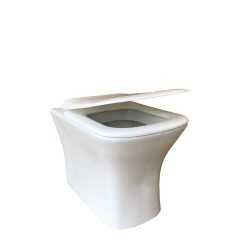 Belmonte Floor Mounted Water Closet / Western Toilet Commode / EWC Battle S Trap with Soft Close Seat Cover - White