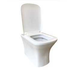 Belmonte Floor Mounted Water Closet / Western Toilet Commode / EWC Battle S Trap with Soft Close Seat Cover - Ivory