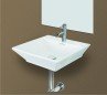 Belmonte Table Top Wash Basin Shapper 18 Inch X 18 Inch - White