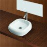 Belmonte Table Top Wash Basin Slash 16 Inch X 16 Inch - Ivory