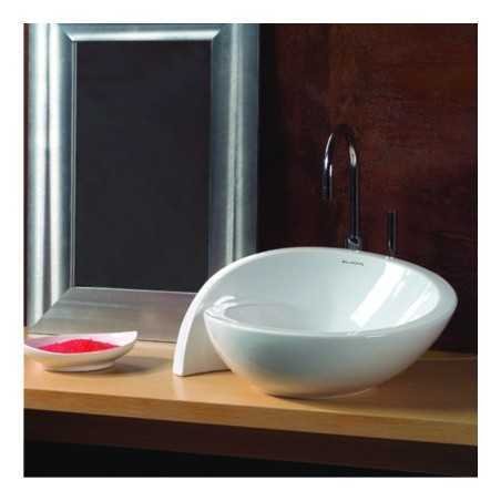 Belmonte Table Top Wash Basin Moon 21 Inch X 18 Inch - Ivory