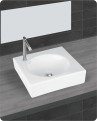 Belmonte Table Top Wash Basin Ellips 15 Inch X 15 Inch - White