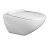 Belmonte Wall Hung Water Closet Titan With Flush Valve & Soft Close Seat Cover - White