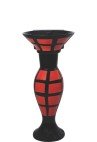 Belmonte Designer Pedestal Wash Basin Dolphin 30 Color - Red & Black