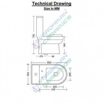 Buy Belmonte Floor Mounted Western Toilet Commode EWC For Washroom ...