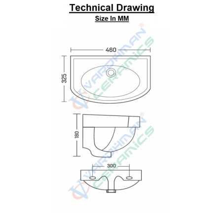 Belmonte Wall Hung Wash Basin - 402