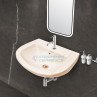 Belmonte Small Wall Hung Wash Basin for Bathroom Daina - Ivory