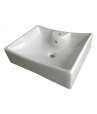 Belmonte Table Top Wash Basin Sheep 20 Inch X 17 Inch - White