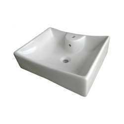 Buy Belmonte Table Top Wash Basin Sheep 20 Inch X 17 Inch - Ivory O...