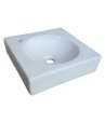 Belmonte Table Top Wash Basin Ellips 15 Inch X 15 Inch - White