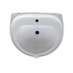 Belmonte Pedestal Wash Basin Aishwarya - White