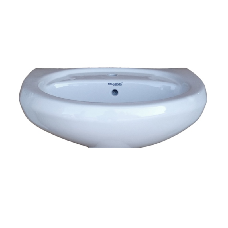 Belmonte Wash Basin Cera 22 Inch X 16 Inch Without Pedestal - White