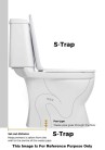 Belmonte S Trap 225mm / 9 Inch Toilet One Piece Western Commode Floor Mounted Battle Ivory