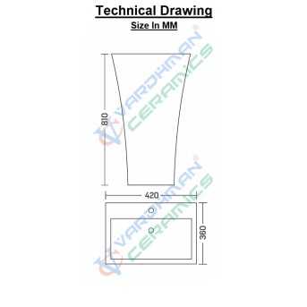 wash basin size