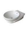 Belmonte Table Top Wash Basin Ovo 12 Inch X 17 Inch - Ivory