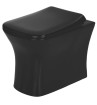 Belmonte Ceramic Floor Mounted European Water Closet/EWC Battle S Trap 100mm / 4 Inch 51cm x 35cm x 39cm Full Black