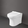 Belmonte Ceramic Floor Mounted Western Commode Toilet EWC P Trap Retro White