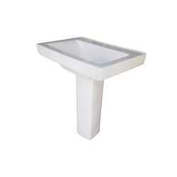 Belmonte Pedestal Wash Basin LCD - White