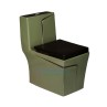 Belmonte CUBA-OP-50 One Piece Western Commode - Forest Green, Matt Finish