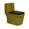 Designer Western Commode One Piece - Parrot Green, Matt Finish - Belmonte CUBA-OP-43