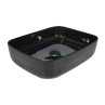 Black Wash Basin Thim Rim Designer Glossy Ceramic Battle-04 - Belmonte