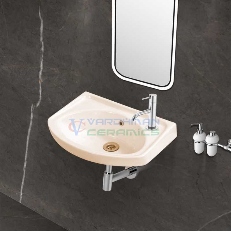 Belmonte Wall Hung Wash Basin 402 - Ivory