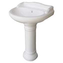 Combo of BM Belmonte Water Closet Square with Vinus Pedestal Wash Basin - White