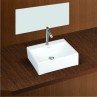 Belmonte Table Top Wash Basin Casanova 18 Inch X 15 Inch - White